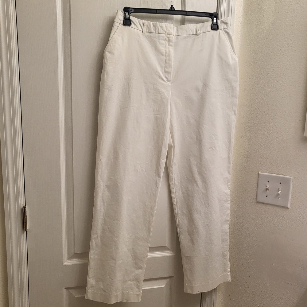 JM Collection Classic White Women's Trousers Pre-own